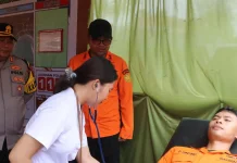 Kapolres Nias Selatan Cek Kesehatan Personel Pos Pam