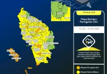 Update Peringatan Dini Cuaca Nisel 28 Maret Pukul 12.20 WIB