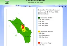 Lagi, Jumlah Sambaran Petir Kepulauan Nias Minggu Ini Turun