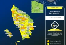 Update Peringatan Dini Cuaca Nisel 5 April Pukul 19.30 WIB