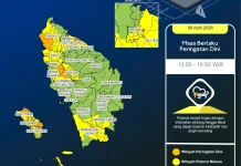 Update Peringatan Dini Cuaca Nisel 8 April Pukul 13.50 WIB