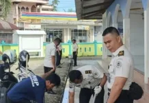 Peringati Hari Pemasyarakatan, Lapas Telda Bersihkan Mesjid