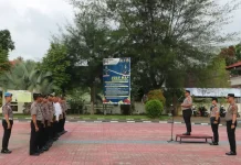 Kapolres Nisel Pimpin Apel Pagi, Tekankan Disiplin Personel