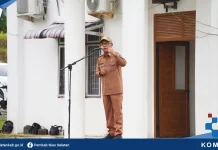 Sekda Nias Selatan Pimpin Apel jelang Purna Tugas