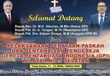Hadiri Paskah GPI Wilayah Nisel, Sabam Sinaga Tekankan Pentingnya Pendidikan