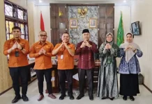 Kakan Kemenag Nisel Terima Kunjungan Kepala BPS Nisel