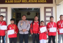 Kapolres Nias Selatan Apresiasi Enam Juara Karate Sumut