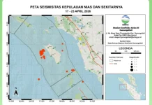 Minggu Ini, Aktivitas Seismitas Kepulauan Nias dan Sekitarnya Naik Satu Kali Lipat