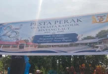 SMA Swasta Katolik Bintang Laut Telda Gelar Pesta Perak
