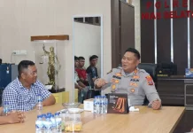 Jalin Silaturahmi, Pengurus PBVSI Nisel Audiensi dengan Kapolres Nisel