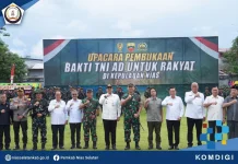 Bupati Nisel Hadiri Upacara Pembukaan Karya Bakti Skala Besar TNI AD Tahun 2026