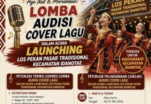 Audisi Cover Lagu Meriahkan Launching Los Pekan Idanotae