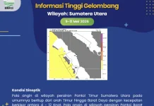 Prakiraan Cuaca Maritim Perairan Kepulauan Batu 9-11 Mei 2026