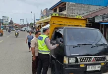 Polres Nias Selatan Gelar Razia Gabungan Pajak Kendaraan