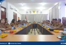 Sekda Nias Selatan Pimpin Rapat Koordinasi OPD