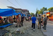 Satpol PP Nias Selatan Tertibkan Dua Pasar Tradisional