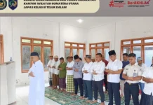 Ustad Abdul Karim Pimpin Sholat Idul Adha di Lapas Telda