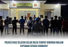 Polres Nias Selatan Razia Tempat Hiburan Malam