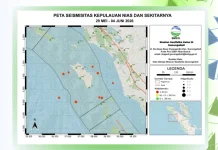 Total 9 Kejadian Gempa Kepulauan Nias Terjadi Minggu Ini