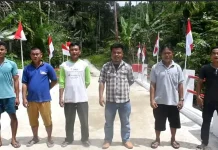 Jembatan Aramco di Sungai Bohalu Rampung, Warga Balombaruzo Ucapkan Terimakasih