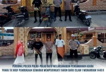 Polsek Pulau Batu Amankan Pawai Ta’aruf Muharram