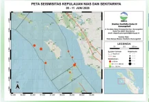 BMKG Catat 9 Gempa di Kepulauan Nias Periode 5-11 Juni 2026