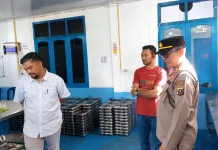Polsek Pulau-pulau Batu Kawal Program Makan Bergizi
