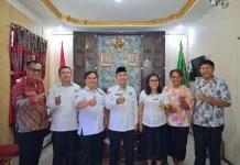 Pererat Sinergi, Kakan Kemenag Nisel Sambut Kunjungan STT Arastamar Setia