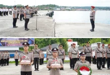 Polres Nias Selatan Gelar Upacara Tabur Bunga
