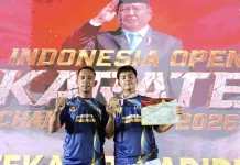 Hazael Sarumaha Raih Emas di Kejurnas Karate Piala Presiden 2026