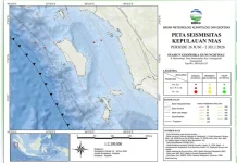 Total Seismitas Kepulauan Nias Minggu Ini Lima Kejadian