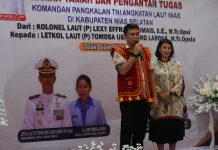 Akhiri Masa Tugas di Pulau Nias, Pengabdian Kolonel Laut (P) Lexy Dumais Diapresiasi