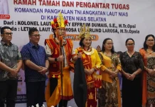 Sambut Danlanal Nias yang Baru, Bupati Nisel Tekankan Penguatan Kerja Sama Maritim