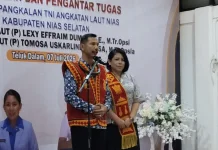 Jadi Danlanal Nias, Letkol Laut (P) Tomosa Uskarlind Larosa Siap Jalankan Amanah