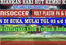 Kecamatan Idanotae Meriahkan HUT KEMRI dengan Pertandingan Olahraga