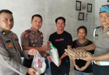 Polsek Gunungsitoli Alo'oa Salurkan Tali Asih kepada Anak Yatim Piatu