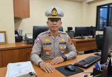Lapangan Merdeka Jadi Lokasi Nobar, Satlantas Polres Nias Bersiaga