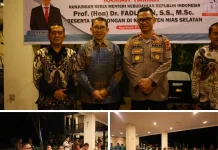 Wakapolres Nias Selatan Hadiri Ramah Tamah Menteri Kebudayaan