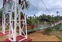 Jembatan Gantung Soto'o Rampung, Permudah Akses Warga di Dua Desa