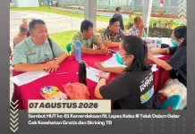 Sambut HUT KEMRI, Lapas Kelas III Telda Gelar CKG dan Skrining TB