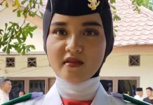 Satu-satunya Dari Kepulauan Batu, Ratu Thalita Bangga Jadi Paskibraka Nias Selatan