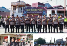 Polres Nias Selatan Gelar Upacara Hari Juang Polri