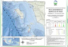 Seismitas Mingguan Kepulauan Nias, Minggu Ini Tercatat Dua Kejadian Gempa