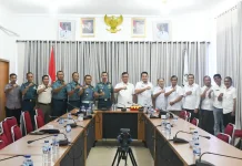 Pemkab Nisel dan Lanal Nias Bertemu, Bahas Penguatan Keamanan Laut