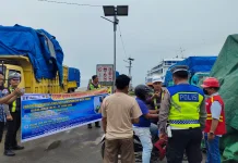 Satlantas Polres Nias Tertibkan Angkutan Over Dimensi Over Load