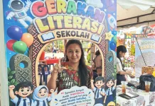 Stand Standar UPTD SMPN 3 Gunungsitoli Ramaikan Festival Literasi 2026