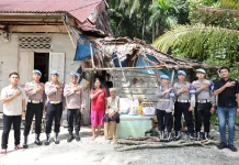 HUT Propam Polri Ke-24, Sipropam Nias Selatan Berbagi Sembako