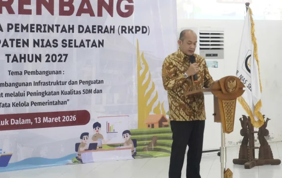 Musrenbang Kabupaten Nisel, Staf Ahli Gubsu Sampaikan Arah Kebijakan Pemprovsu