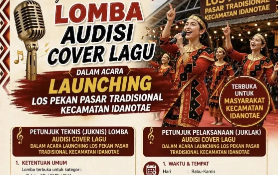 Audisi Cover Lagu Meriahkan Launching Los Pekan Idanotae