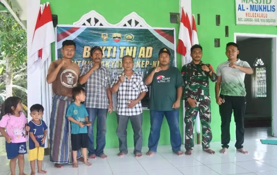 Rehabilitasi Mesjid Al-Mukhlis di Lahusa Rampung Melalui Karbak TNI AD